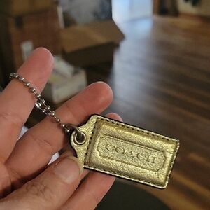Coach Metallic Gold Hang Tag